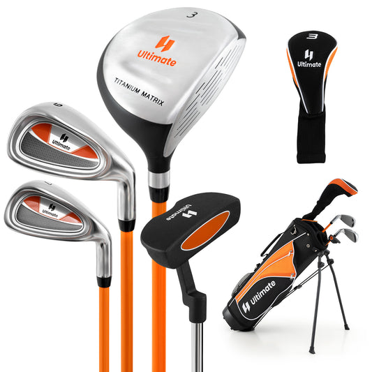Complete Golf Club Set for Children Age 11-13-Orange Kids Crystal