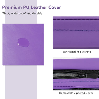 6 x 2 Feet Gymnastic Mat with Carrying Handles for Yoga-Purple