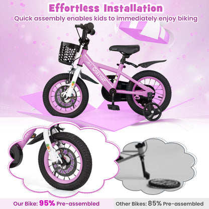 12 Inch Kids Bike for 3-4 Years Old Sport Bicycle with Adjustable Handlebar and Saddle-12 inches