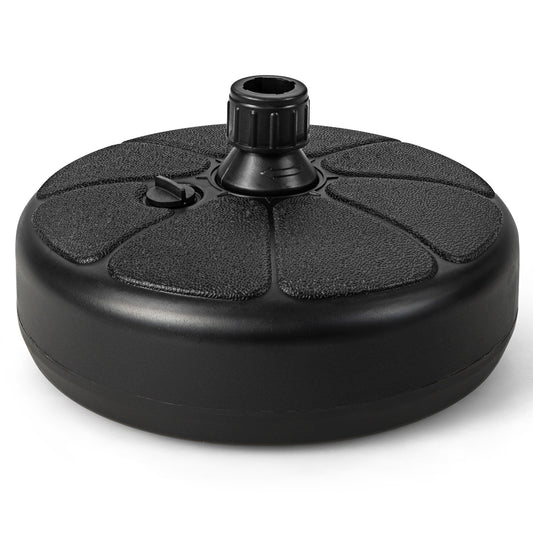 27 lbs Fillable Round Umbrella Base Stand for Yard Garden Poolside Kids Crystal