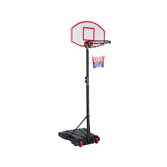 Adjustable Basketball Hoop System Stand with Wheels Kids Crystal