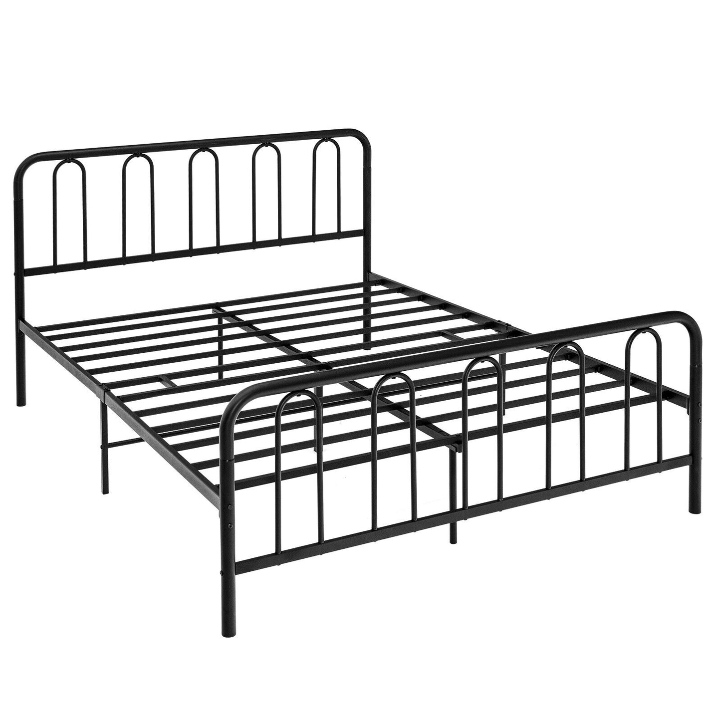 Full/Queen Size Metal Bed Frame with Headboard and Footboard-Queen Size Kids Crystal