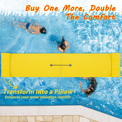 3-layer Tear-resistant Relaxing Foam Floating Pad-Yellow