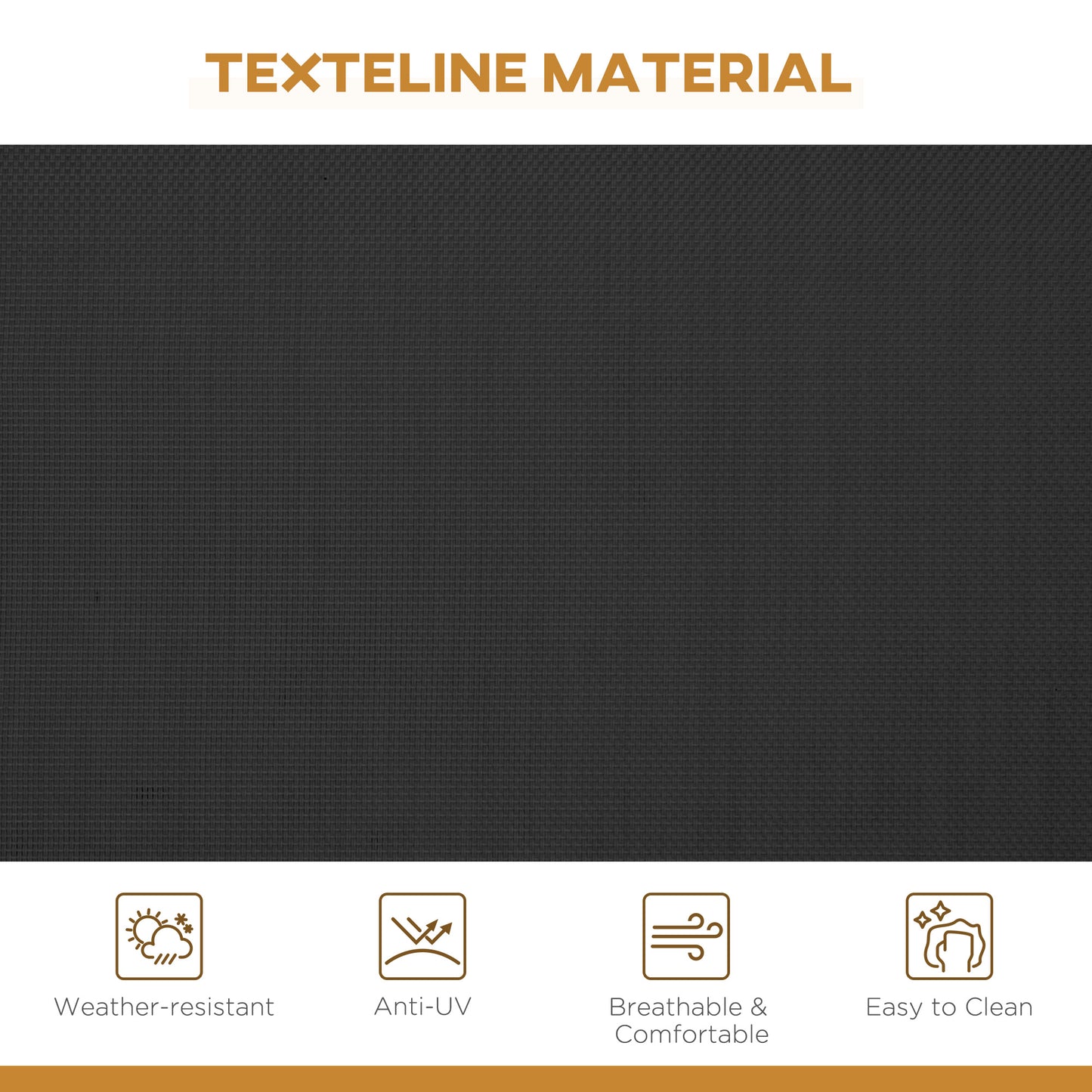 3-Seater Swing Chair Covered Garden Hammock A-Frame Outdoor Porch Glider Sling Seat with Adjustable Canopy Cover, Black Kids Crystal