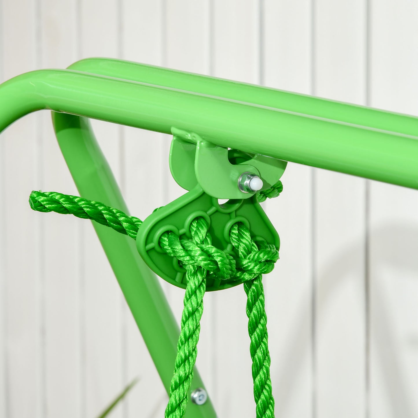 Toddler Swing Set 2 in 1 with Safety Harness, Durable Design for Ages 3-36 Months Kids Crystal