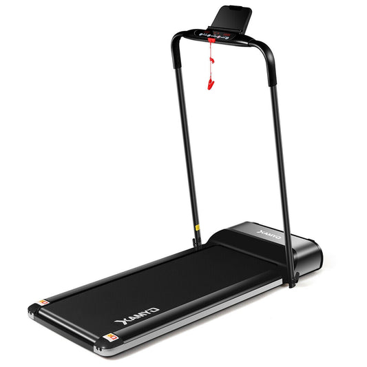 Ultra-thin Electric Folding Motorized Treadmill with LCD Monitor Low Noise Kids Crystal