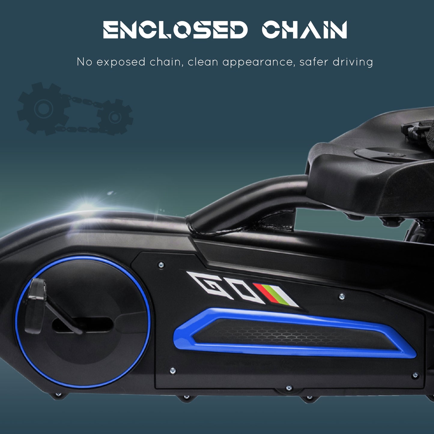 Kids Pedal Go Kart with Adjustable Seat Swing Axle Handbrake Blue EVA Wheels Foot Racer Kids Crystal