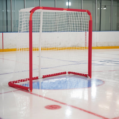 Hockey Net, Easy Set Up Hockey Goal with Steel Frame, PE Mesh, Outdoor Hockey Training Equipment for Garden, Backyard