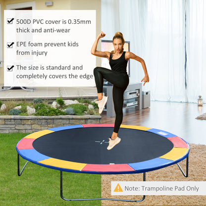Round Trampoline Pad 14 FT Outdoor Bounce Jump Safety Frame Exercise
