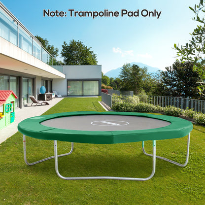 Φ10ft Trampoline Safety Pad Replacement Waterproof Spring Cover Green