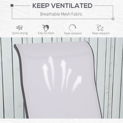 Patio Garden Glider Swing Chair Outdoor Mesh Rocking Gliding Seat Yard Porch Furniture Brown Beige