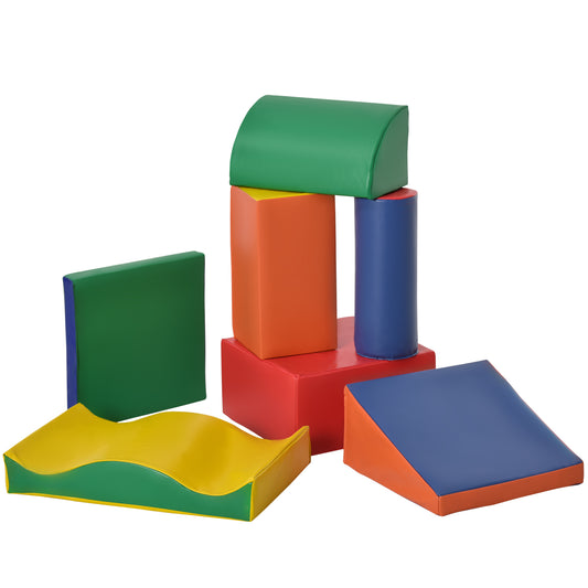 Soft Play Paradise: 7-Piece Freely-Assembled Climb & Crawl Equipment for 1-3 Years, Multicolored