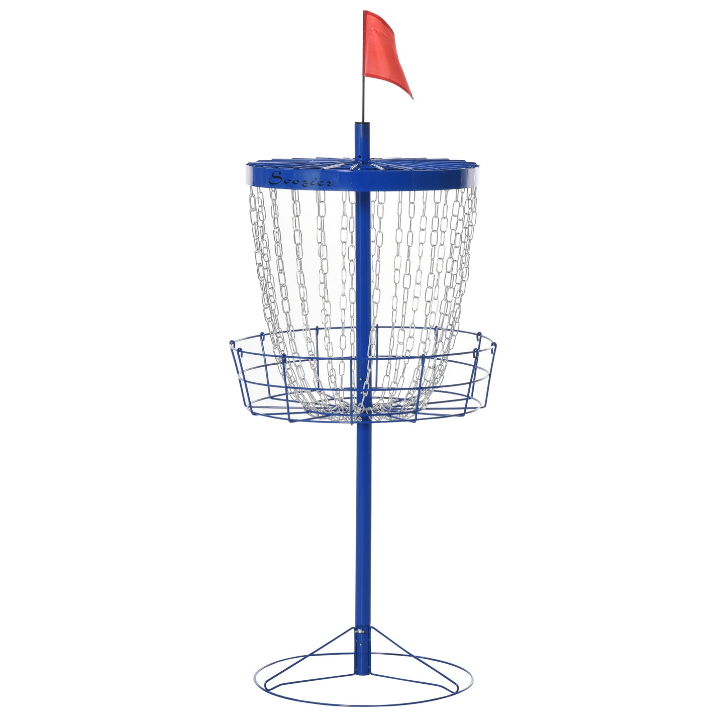 24-Chain Portable Practice Basket for Disc Golf Target Stand Easy Assembly & Lightweight Basket w/ Carry Bag, Deep Blue Kids Crystal