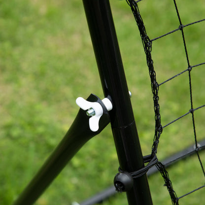 Volleyball Rebounder Net Football Training Aid Kickback Target Play Black