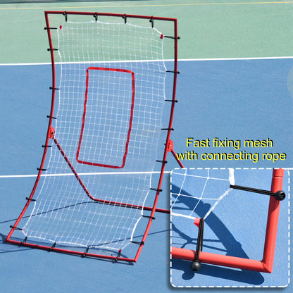 Adjustable Rebounder Goal for Baseball Football Basketball Volleyball 5 Angles Daily Training