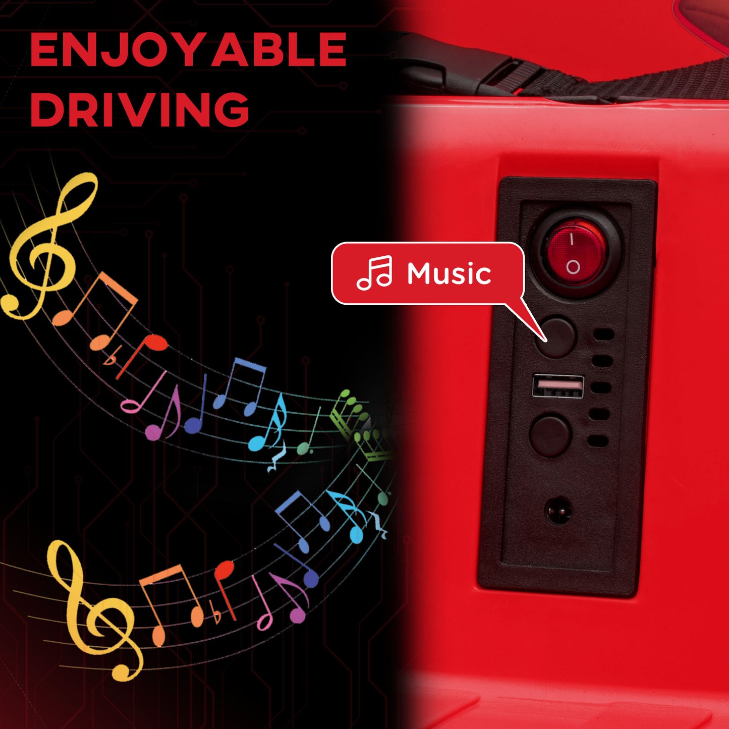 Angry Bird Licensed Electric Ride on Car, 12V Bumper Car for Kids w/ Dual Joysticks, 360 Degree Spin, Red Kids Crystal