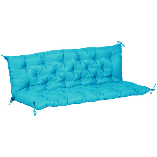 3 Seater Bench Swing Chair Replacement Cushions Outdoor Seat Pads Backrest Patio Garden Turquoise Kids Crystal