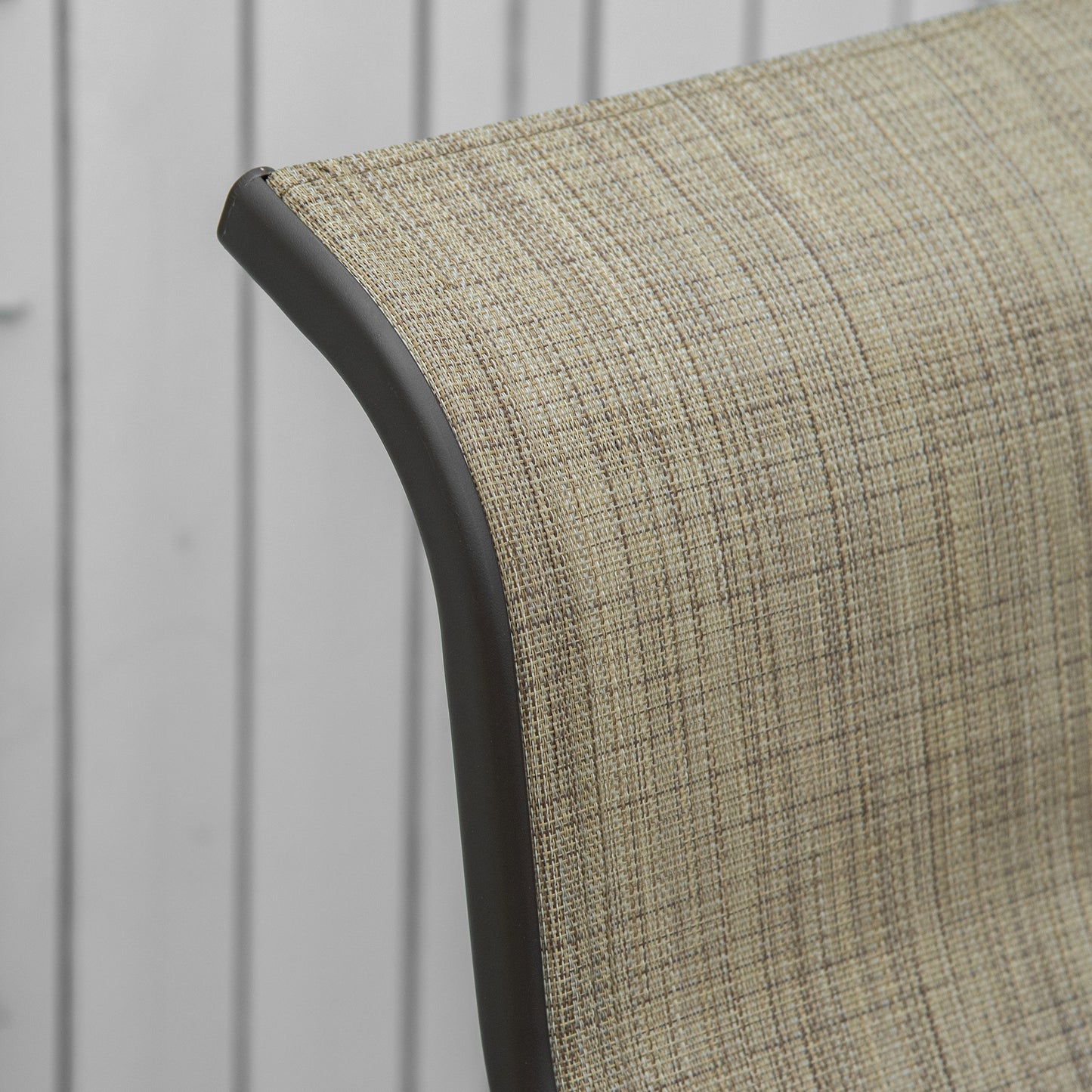 Outdoor Mesh Glider Swing Chair Patio Garden Rocking Gliding Seat Yard Porch Furniture, Brown Flaxen Kids Crystal