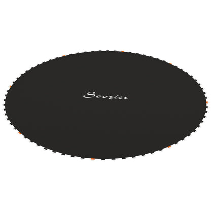 Trampoline Jumping Mat Replacement with Spring Tool 72 V-Hooks for 12ft Round Trampolines Black