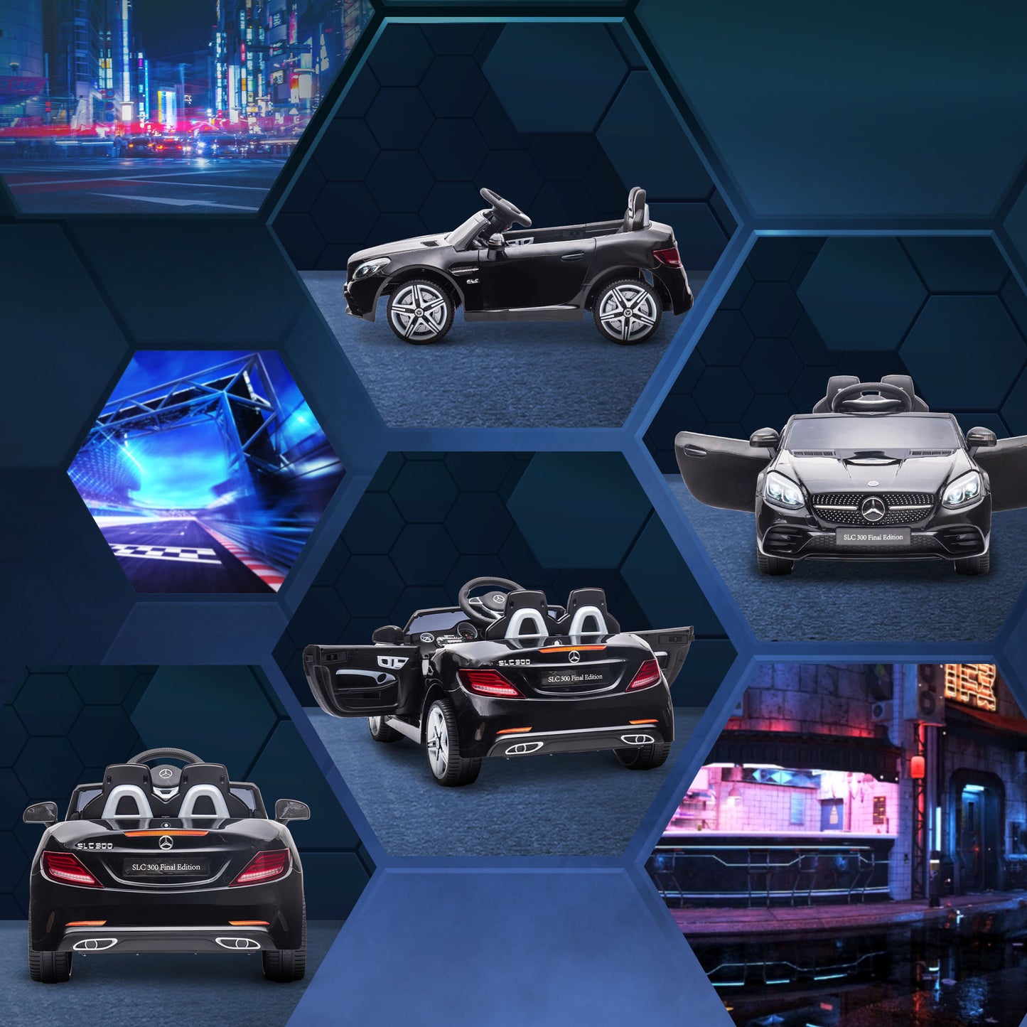 Electrifying Adventures: 12V Kids Electric Ride-On Car with Parental Remote, Music, Lights, Suspension for 3-6 Years, Black Kids Crystal