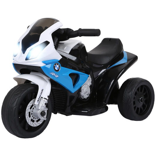 BMW Licensed 6V Kids Motorcycle with Headlight, Music, Gift for Boys & Girls -Blue Kids Crystal