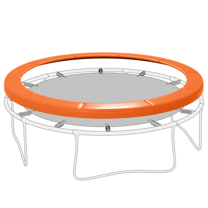 14ft Trampoline Safety Pad Replacement Bounce Mat Cover Jump Exercise Fitness Accessory Light Orange