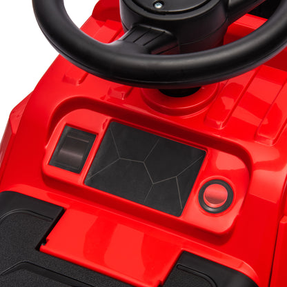 3-in-1 Ride On Red Excavator Bulldozer Road Roller with Music Kids Construction Toy Vehicle