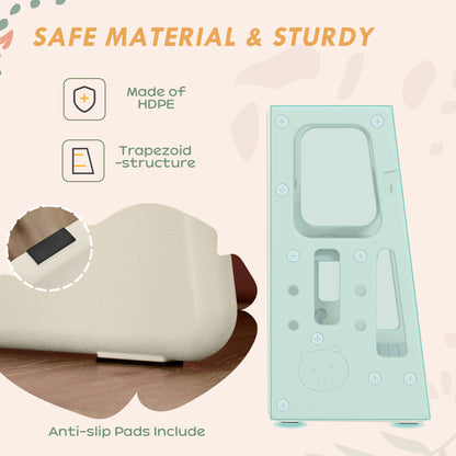 Kids Step Stool Adjustable Standing Platform Cream White