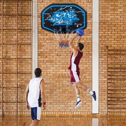Wall Mounted Mini Basketball Hoop Set for Kids Adults Indoor Outdoor Use Over the Door Basketball Goal