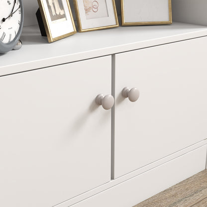 Toy Storage Organizer Shelf Kids Bookshelf for Bedroom Playroom Nursery White