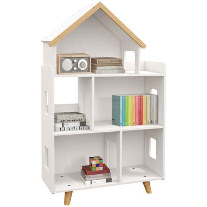 Toy Storage Organizer Cabinet 3 Tier Kids Bookshelf Playroom Room Nursery Kindergarten White