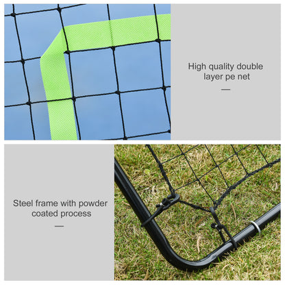 Multi-use Sports Rebounder Net Pitchback Sreen Target Throwing Pitching Fielding Catching Practice Trainer Adjustable Angle