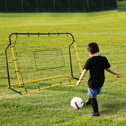 | Rebound Net Soccer Goal with 5 Angle Adjustable for Soccer Baseball Basketball Training