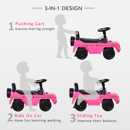 Luxury Cruiser: Baby Toddler Push Car, Mercedes-Benz G350 Licensed, Foot-to-Floor Ride-On, Pink