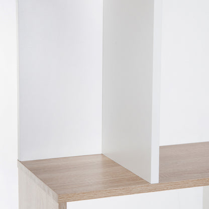 5-Tier Modern Bookcase Display Shelf Storage Room Divider for Living Room Home Office White