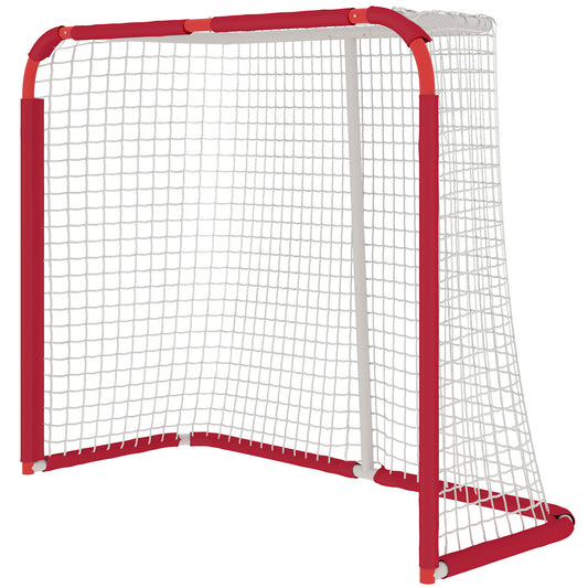 Hockey Net, Easy Set Up Hockey Goal with Steel Frame, PE Mesh, Outdoor Hockey Training Equipment for Garden, Backyard Kids Crystal