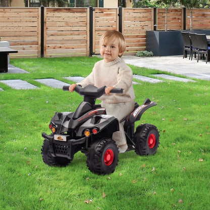 6V Kids ATV Quad w/ Music, Forward, for 2-6 Years, Black