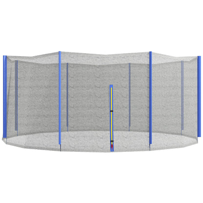 Trampoline Safety Net Enclosure for 14ft Round with 8 Straight Poles Black Poles Not Included