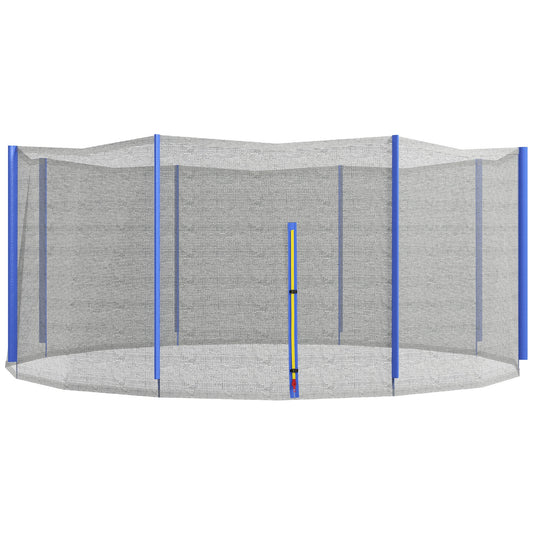 Trampoline Safety Net Enclosure for 14ft Round with 8 Straight Poles Black Poles Not Included Kids Crystal