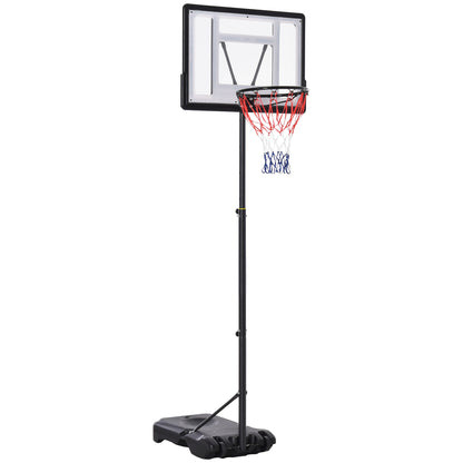 61"- 82.75" H Basketball Stand and Hoop Backboard Adjustable w/ Wheels For Kids Youth Outdoor