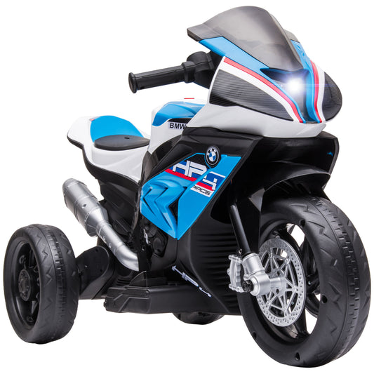 6V Kids Electric Motorcycle Ride-On Toy Battery Operated for Ages 1.5-5 Years Blue Kids Crystal