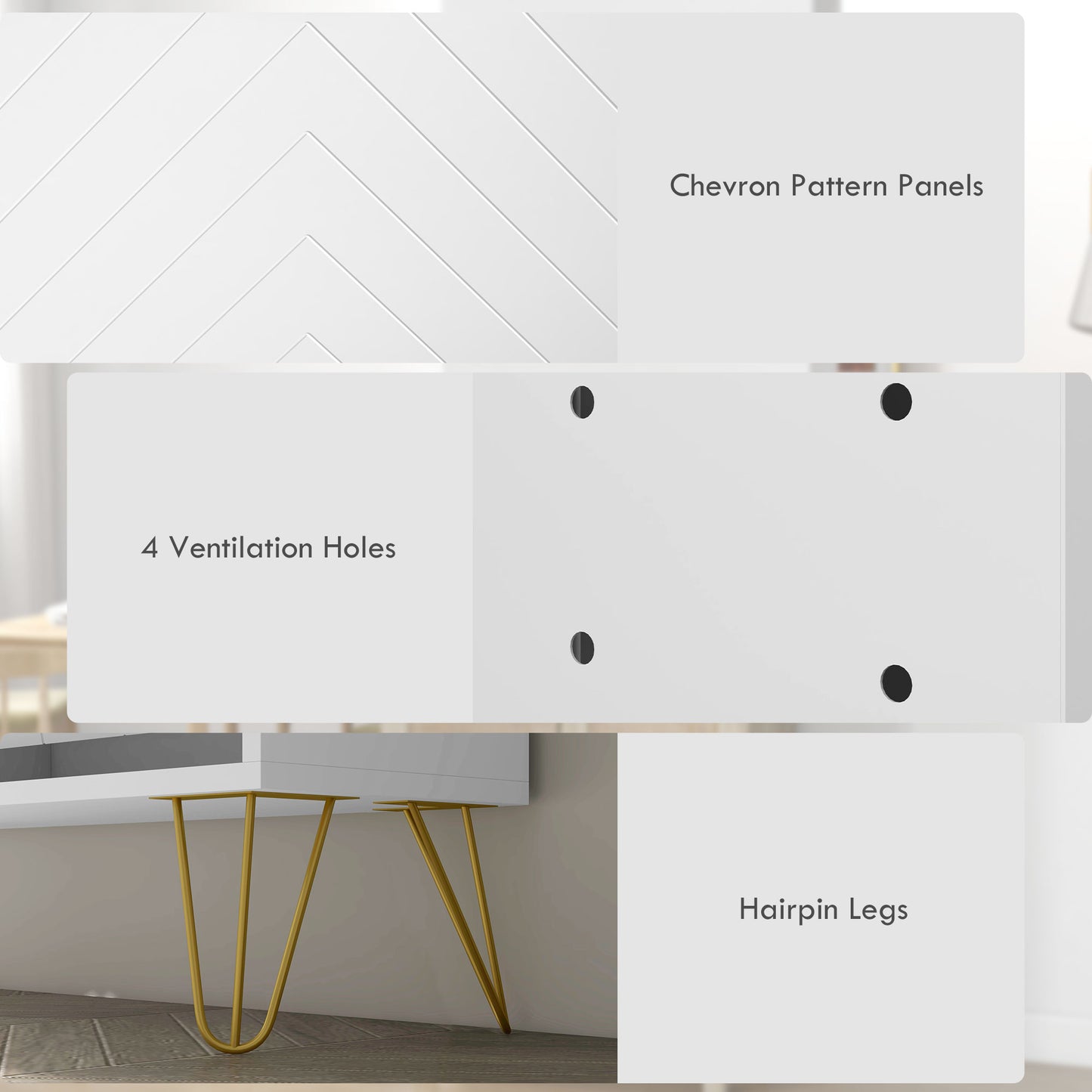 Shoe Storage Cabinet with 4 Flip Drawers Adjustable Shelf 16 Pairs of Shoes Cabinet White Kids Crystal