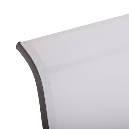 Patio Garden Glider Swing Chair Outdoor Mesh Rocking Gliding Seat Yard Porch Furniture Brown Beige