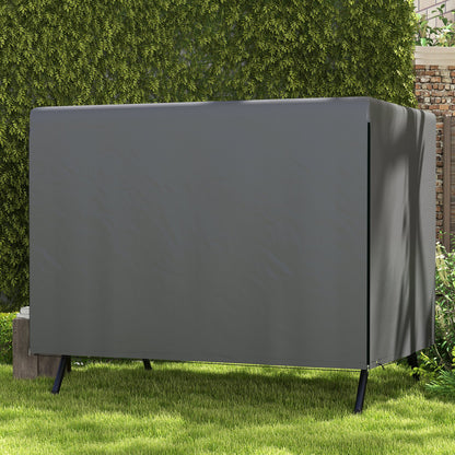 3-Seater Patio Swing Cover, Outdoor Garden Furniture Protection Hammock Glider Cover, 85" x 61" x 59" Dark
