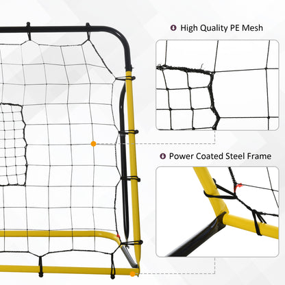 | Rebound Net Soccer Goal with 5 Angle Adjustable for Soccer Baseball Basketball Training