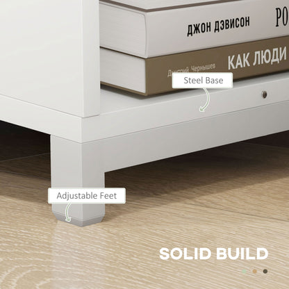 Hallway Bench with Shoe Storage Seat White Upholstered Flip Drawer Side Rack for 6 Pairs