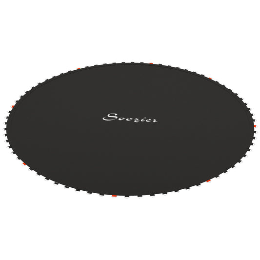 Trampoline Jumping Mat Replacement with Spring Tool 42 V-Hooks for 8ft Round Trampolines Black Kids Crystal