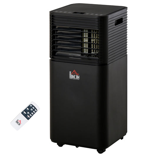 8000 BTU Portable Air Conditioner with Fan & Dehumidifier Mode, Quiet AC Unit with Remote Control, 24-Hour Timer, Black