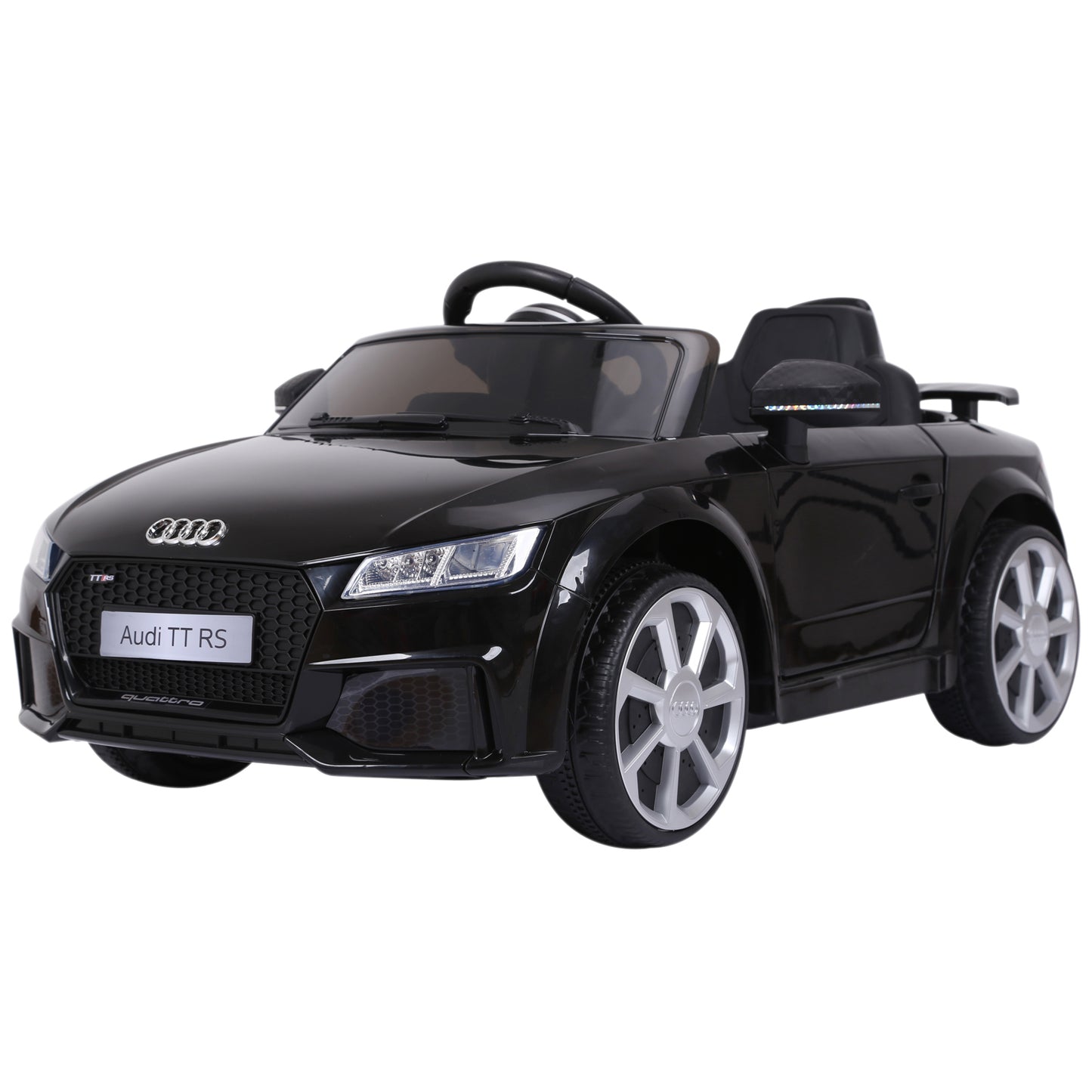 Licensed Ride-On Car: 6V Electric, Kids, Remote Control, Battery Powered, Black Kids Crystal