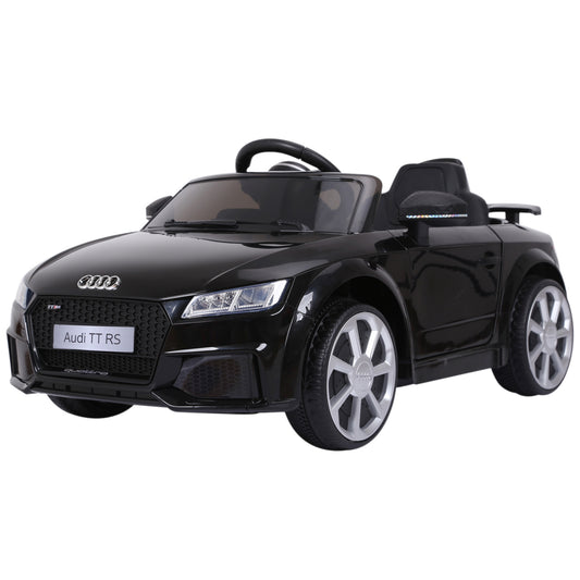 Licensed Ride-On Car: 6V Electric, Kids, Remote Control, Battery Powered, Black Kids Crystal
